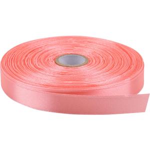 4 x 1/2 Inch x 50 Yards Polyester Ribbon - Light Pink | Single-Faced Craft Ribbon for Bows, Gift Packaging, Scrapbooking