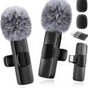 Professional Wireless Microphone for iPhone,iPad,Android, Lavalier Lapel Mic for Video Recording, Mini Mic Crystal Clear Recording with USB-C for Content Creators Vlog YouTube Tiktok Podcast Interview