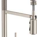 Moen Align Spot Resist Stainless Pulldown Kitchen Faucet, Single Hole, Modern Spring Style with Pre-Rinse and Power Boost Pull Down Sprayer, Easy Installation, 5923SRS