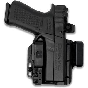 Holster for Glock 43X MOS - IWB Holster for Concealed Carry/Custom fit to Your Gun - Bravo Concealment, Black