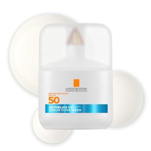 La Roche-Posay Anthelios UVAir Sunscreen Serum SPF 50 for Sensitive Skin, with Niacinamide, Hyaluronic Acid & Antioxidants, Hydrating Lightweight Sunscreen for Face, Fast-Absorbing, 1.7oz