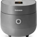 CUCKOO Rice Cooker 3 Cup Uncooked / 6 Cup Cooked, Modern Fuzzy Logic Rice Cooker Small with Delay Timer & Keep Warm Setting, Versatile Food Steamer for Cooking, Non-Stick Inner Pot, Gray (CR-0375FG)