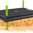 Chick Brooder Heater Plate, 12"x16" Warmer Brooder Plate for Chicks with Adjustable Height & Temperature Display, 30W Temperature Control Brooder Heating Plate for 40 Baby Chicks Duck