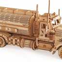 3D Wooden Puzzle - Wood Mechanical Tank Truck Model Kits - Coin Bank Crafts Model - Wooden STEM DIY Brain Teaser Puzzles, 3D Puzzle for Birthday Adults & Teens