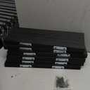 PHPH Wood Floating Shelves for Wall, Wooden Wall Shelves for Bedroom, Set of 6 Black 17 Inch