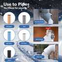 80FT3FT-200FT Pipe Heating Cable for Pipe Freeze Protection, Heat Cable for Water Pipes(Metal and Plastic), Pipe Heat Tape Keeps Water Flowing at -40F 5w/ft, 120V Plumbing fixture