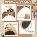 Wonderjune Vintage Jewelry Display Stand with 80 Pins, 24.8" x 13" Oval