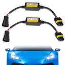 2PCS 9005/HB3 LED Headlight Canbus Decoder, Anti-Flicker LED Headlight Conversion Kit, Blinker Resistor Harness Adapter, Warning Error Code Canceler for Most Cars Headlights