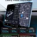 Wigoo Tesla Model Y & Model 3 Screen Protector Matte [No More Glare & Fingerprint] Model Y(2020~2025)/Model 3(2017~2023) Accessories, Tempered Glass Protector with Alignment Kit