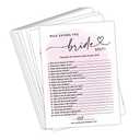 Your Main Event Prints Bridal Shower Games Who Knows The Bride Best, Fun Activities for Weddings, Bridal Showers and Bachelorette Parties (Pink)
