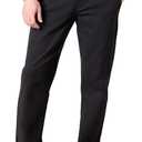 Amazon Essentials Men's Straight-Fit Casual Stretch Khaki, Black, 38W x 32L