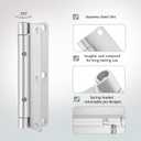 4 Inch Quick Release Hinge, Stainless Steel 304, Detachable, Spring Release Hinges with 6 Holes for Cabinet Lids, Electrical Enclosure Doors, Horizontal & Vertical Mounting (2, 4 inch)