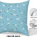Aesthetic Seagull Gifts Music Lover Gifts Song Lyrics Pillow Covers Music Merchandise Pillow Cases for Living Room Car Couch Sofa Music Album Version Pillow Protectors Birthday Christmas