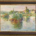 FOLKOR Plein Air Frame for 18x24 Vintage Wall Art Prints, No Cover & Back, Mid-century Canvas Frames with 2.2" Width for French Countryside Still Life Paintings Hallway Guest Room Decor (Brown Gold), 18x24", NO Glass&Backboard