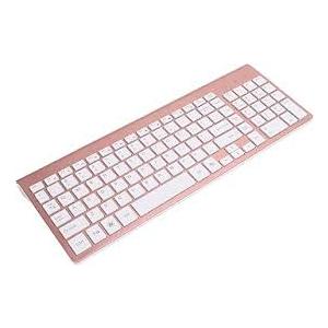 Wireless Keyboard and Mouse Combo, , Quiet Computer Keyboard Mice Set 2.4G Stable Connection Adjustable DPI (Rose Gold)