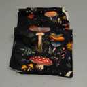 Mushroom Moth Kitchen Towel Set of 2 Soft Absorbent Black Hand Tea Towels for Kitchen Witchy Gifts Bathroom Home Decorations 16"x 24"