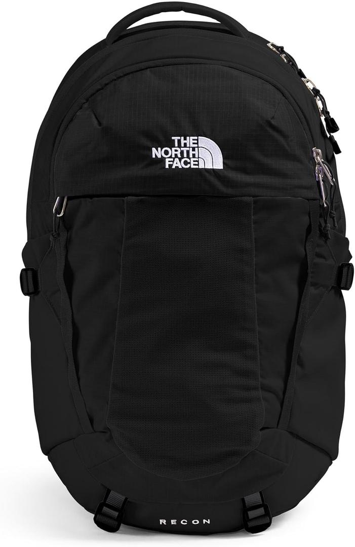 The North Face Women's Recon Everyday Laptop Backpack - Commuter Travel Bag, 18" Laptop Sleeve, Water-Repellent, TNF Black/TNF Black-NPF, One Size, 30 Liters