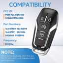 Smart Key Fob Replacement Fits for Ford Explore 2016-2017 Edge Mustang 2015-2017 Fusion 2013-2016 Lincoln MKZ 2013-2016 MKC 2014-2016 MKX 2016-2019 Proximity Keyless Entry Remote Control 902 Mhz