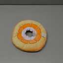 ANWA Adjustable Cat Cone Collar Soft, Cute Cat Donut Collar After Surgery, Kitten Recovery Cones to Stop Licking (Medium (7-18 lbs), Orange)