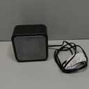 Amazon Basics Ceramic Portable Mini Space Heater for Office Desk, Indoor Use, Fast Heating, Energy Efficient, 500W, With Tip-Over Protection, Lightweight 1.4 lbs, Black, 5.87"D x 3.15"W x 5.95"H