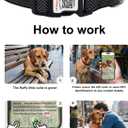 WhoseID Reflective Dog Collar with AirTag Holder,Adjustable Dog Collar with Neoprene Padded & Anti-Lost QR Code Buckle (Black, Medium)