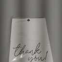 Red Door Inspirations 5x7 Thank you Note Cards with Envelopes (Black and White Thank You)