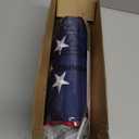 Barcetine Flag Pole Kit - Includes 5ft Heavy Duty Tangle Free Flagpole,3x5 Embroidered American Flag, Metal Aluminum Holder Bracket,for Outside House,Porch,Outdoor - White