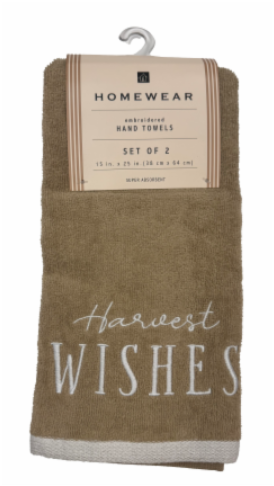 Home Wear Hand Towels Set Of 2 15x25