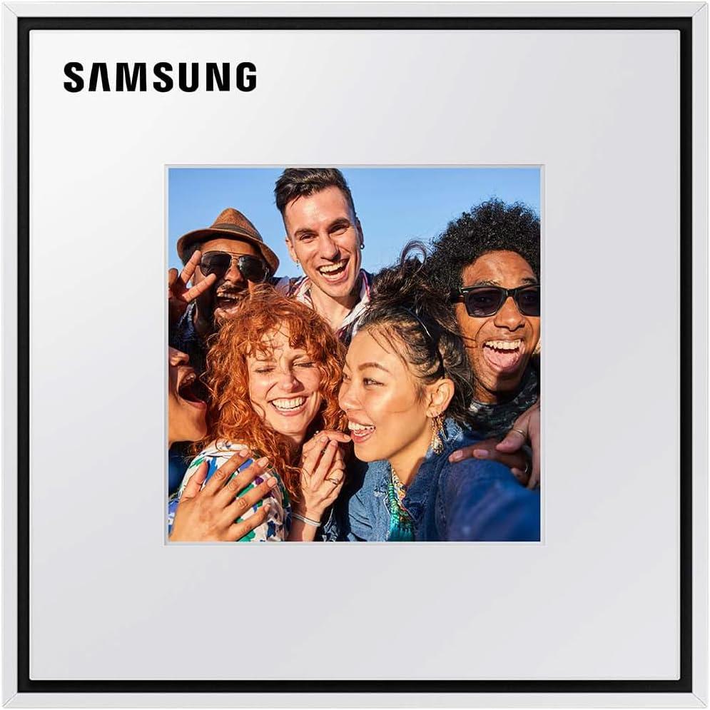 SAMSUNG Music Frame Color Bezel for LS60D Music Frame Smart Speaker, Magnetic Snap Attachment, VG-SCFD60WTB/ZA, White