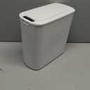 Cesun Automatic Motion Sensor Bathroom Can with Lid, 2.6 Gallon Touchless  Bin, Smart Plastic Slim Garbage Can Small White Wastebasket for Toilet, Office, Bedroom, Living Room