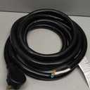 15FT 6 AWG 3 Prong Replacement Power Cord with N6-50P Plug, Heavy Duty 50AMP 250V Extension Cable with Pigtail Open Wiring End - Suitable for TEMPWARE 10000W Electric Garage Heater