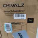 CHIVALZ 1500 Sq.ft Dehumidifier for Basement with Drain Hose, 25 Pints Dehumidifiers for Home, Bedroom, Bathroom, RV, 40dB, Intelligent Humidity Control, 3 Modes, 24H Timer, White 1Pack