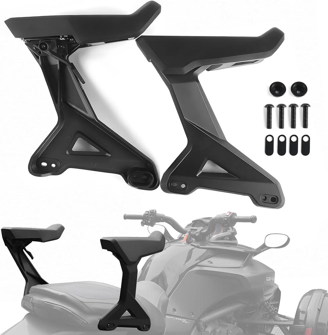 Passenger Armrests for Can-Am Spyder F3, Rear Passenger Armrests Rear Arm Rest Kit for Spyder F3 / F3-S 2015-2025 and Spyder F3-T / F3 Limited 2016-2025 Accessories (Replace# 219400726)