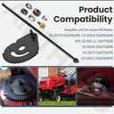 938-05078 Steering Shaft 5/8 And 617-04094 Sector Gear Kit for MTD Troy Bilt With 948-0389 710-1309 Steering Rod Cap, Screw & 941-0656A 741-0656A Pinion Gear & Bushing,941-04124 Hex Flange Bearing