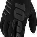 100% BRISKER Cold Weather Motocross & Mountain Bike Gloves - Warm Winter MTB & MX Powersport Racing Protective Gear (Large, Black)