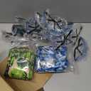 Seenelling 16 Set Tactical Party Supplies Gun Themed Party Favors Kit Included Toy Guns, Wrist Belt Band, Foam Bullets, Safety Glasses, Face Mask Birthday Gift (Blue,Green)