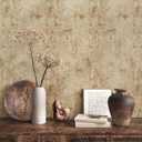 VEELIKE Aged Tan Concrete Wallpaper Peel and Stick Distressed Beige Limewash Wallpaper for Bedroom Bathroom Renters 24''x118'' Removable Self Adhesive Concrete Contact Paper for Countertop Accent Wall