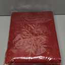 Rectangle Fancy Metallic Sparkling Snowflake Christmas Fabric Table Cloth red Hunter Gold Navy White Silver No-Iron Soil Resistant Woven Holiday Table Cover(Red Gold/60x104Inch)