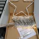 FUNIAO (New Christmas Decoration Lights, 320 LED Waterfall Christmas Tree Lights with 12" Star Topper, 8 Modes Indoor Outdoor String Lights for Yard, Party, Home, Holiday (Warm White)