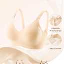 INNERSY Seamless Nursing Bras for Breastfeeding Maternity Bras for Pregnancy Comfortable Bralette (X-Large, Nude)