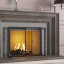 Fire Beauty Hinged Double Door Fireplace Mesh Guard（L35xW28 inch）