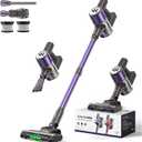 Cordless Vacuum Cleaner,Vacuum Cleaner for Home with Brushless Motor,Lightweight Stick Vacuum with Self-Standing and Touch Screen,Hardwood Floor Vacuum for Pet Hair,Carpets,Tile(Eggplant Purple)