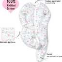 2 x Baby Boys Girls Cotton Footies Multi Pack Long Sleeve Baby Footed One-Piece Jumpsuit Multi Pack