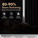 MIULEE Black Pinch Pleat Blackout Curtains 108 Inch Length 2 Panels Set for Bedroom Living Room Darkening Back Tab Rod Pocket Pleated Thermal Insulated Soundproof Extra Long Floor to Ceiling Curtains