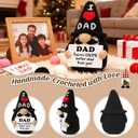 Dad Birthday Gifts from Daughter Son, Funny Handmade Crochet Gnome Decor, Birthday Gift for Dads Who Wants Nothing, Sentimental Fathers Day for Daddy New Dads Father