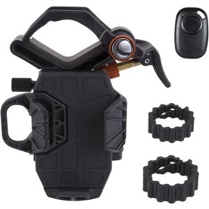 Celestron 81057 NexYZ DX 3-Axis Smartphone Adapter Kit with Bluetooth Shutter Remote - Capture Images and Video Through Your Telescope, Spotting Scope, Binoculars, Monocular and Microscope, Black