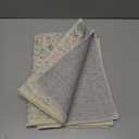 MUJOO 2x3 Washable Rug,Floral Small Area Rugs for Bathroom Entryway Entry Bedroom Bedside,Boho Front Door Mat Indoor Entrance Throw Carpet Neutral Vintage Non Slip Ultra-Thin Light Green and Beige