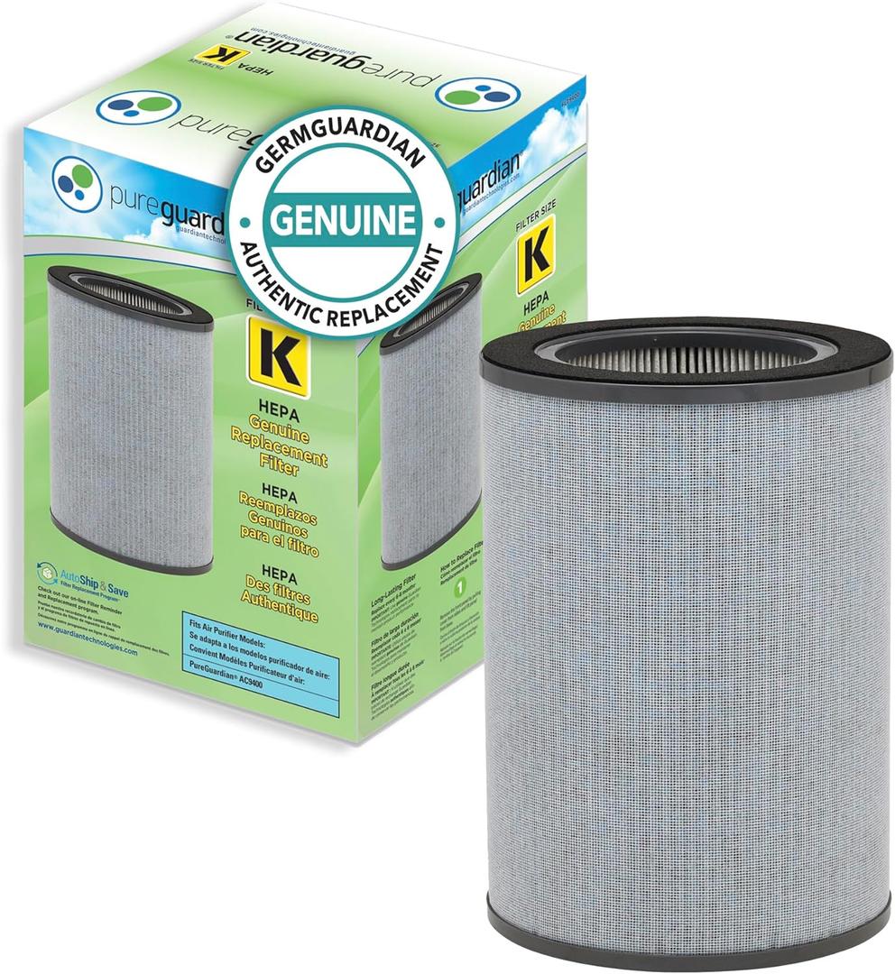 GermGuardian Filter K 360 HEPA Pure Genuine Air Purifier Replacement Filter, Removes 99.97% of Pollutants for Air Purifiers AC9400W and AC9600W, FLT9400