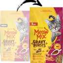 Meow Mix Gravy Bursts, Savory Chicken Flavor Mix, Gravy Filled Dry Cat Food, 3 lb. Bag (EXP 10/08/26)