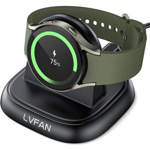 LVFAN Charger for Samsung Galaxy Watch 7 / Ultra / 6/5 / 4, Charger Stand Dock Replacement Accessories, Magnetic Wireless Charging Cable Cord Station for Samsung Galaxy Watch 7 / Ultra / 6/5 / 4